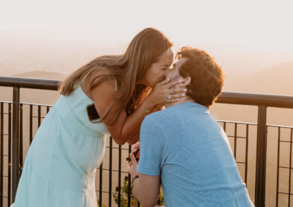 magical surprise proposal photo session at templo de debod, madrid
